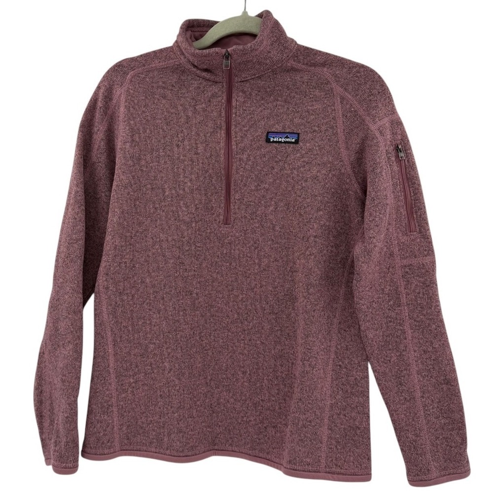 Patagonia Better Sweater 1/4 Zip Fleece Pullover Rose Purple 25618 Womens M